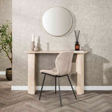 Kaptafels - Archon Moderne Kaptafel Keramiek Travertin 120 cm - Dimehouse