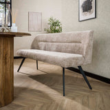 Divano per sala da pranzo Chia Tessuto Ciniglia Rich Sand 188 cm