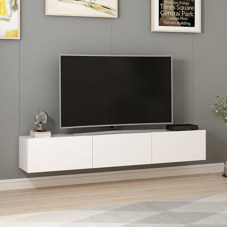 Mobile TV Rigel Bianco Melaminico 180x30x32 cm