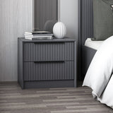 Comodino Kale Luxe Melaminico Antracite 45x53x45 cm