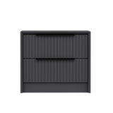 Comodino Kale Luxe Melaminico Antracite 45x53x45 cm