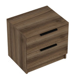 Nachtkastjes - Nachtkastje Kala Plus Walnoot Melamine 54x40x47 cm - Dimehouse