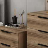Ladekasten - Ladekast Kala Plus Walnoot Melamine 73x77x42 cm - Dimehouse