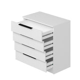 Ladekasten - Ladekast Kale Wit Melamine 72x77x42 cm - Dimehouse