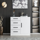 Ladekasten - Ladekast Kale Wit Melamine 90x85x47 cm - Dimehouse
