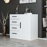 Ladekasten - Ladekast Kale Wit Melamine 90x85x47 cm - Dimehouse