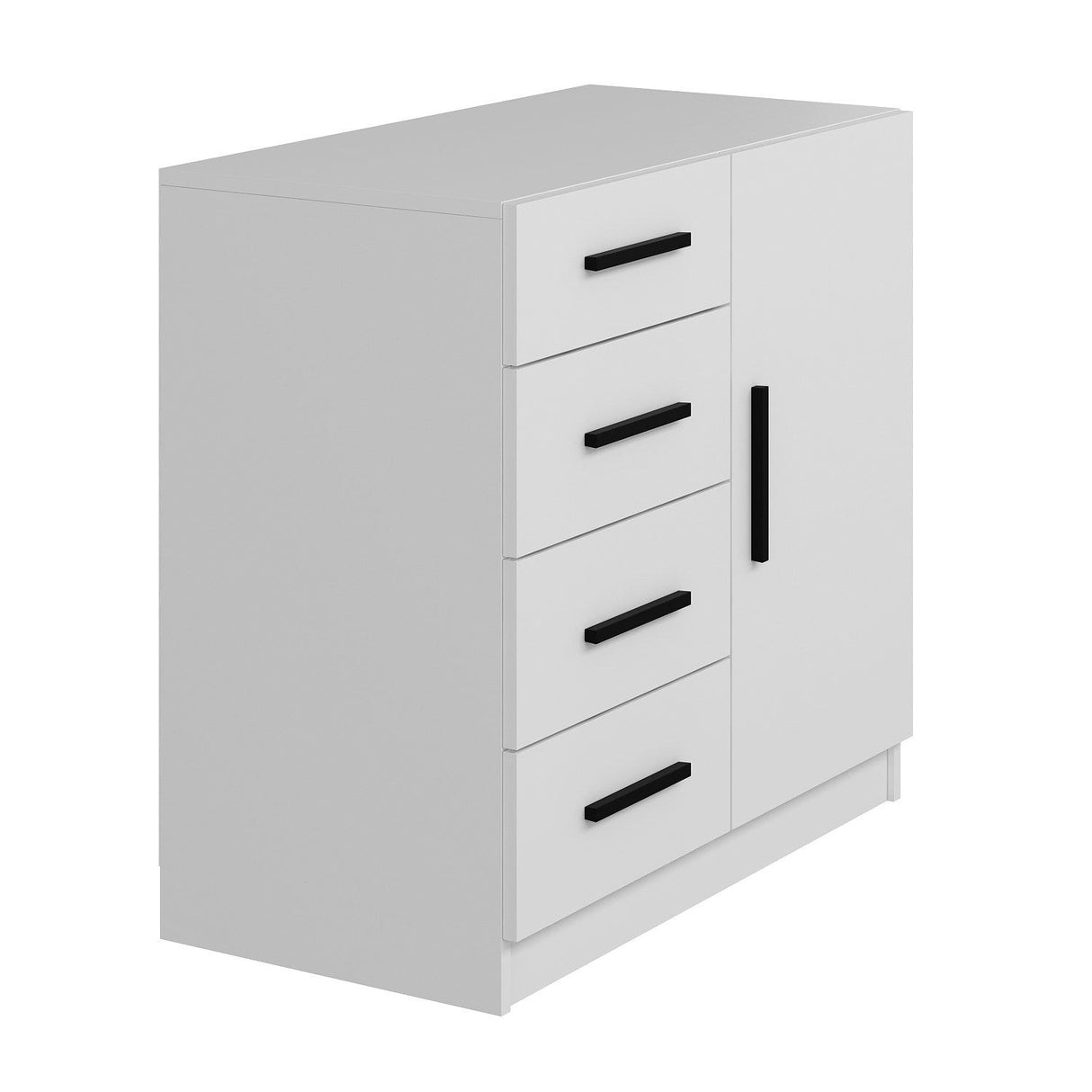 Ladekasten - Ladekast Kale Wit Melamine 90x85x47 cm - Dimehouse