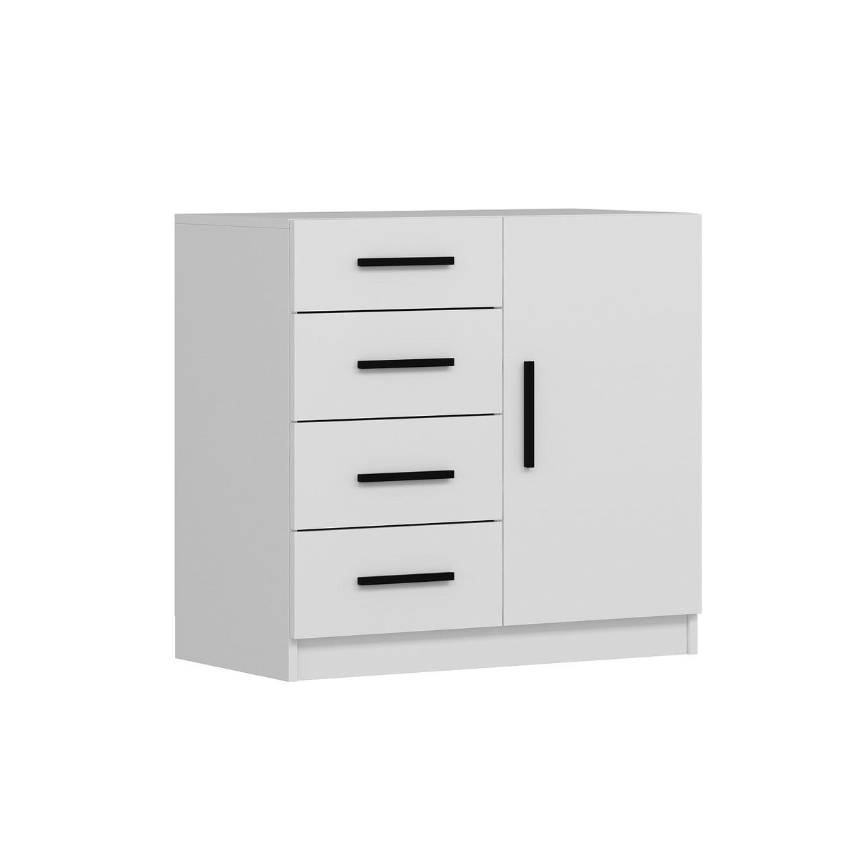 Ladekasten - Ladekast Kale Wit Melamine 90x85x47 cm - Dimehouse