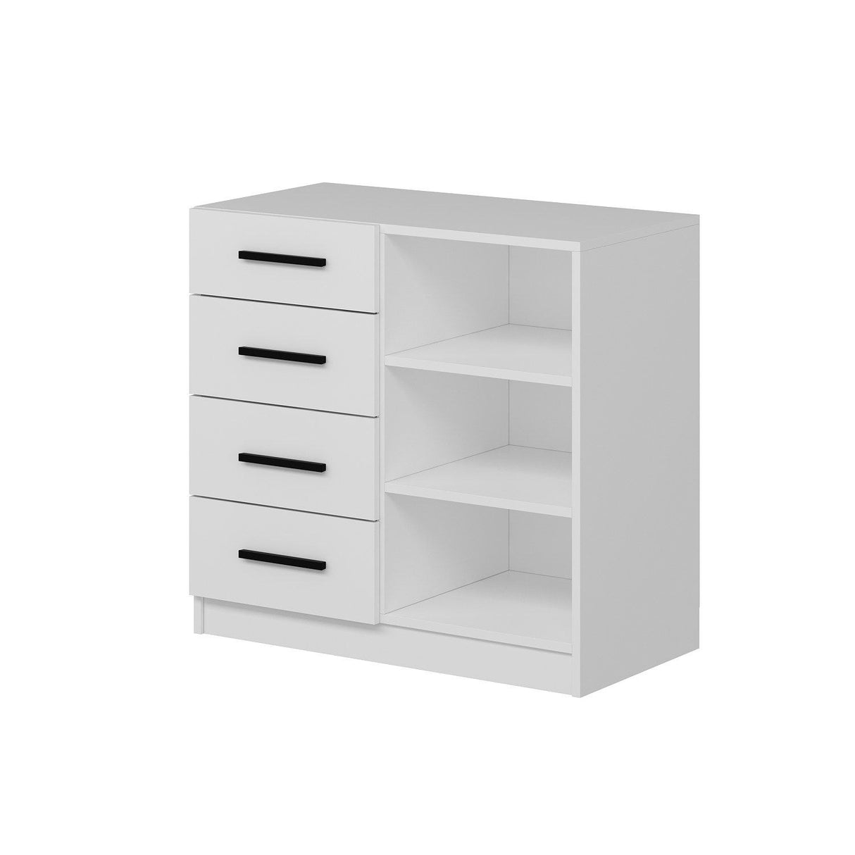 Ladekasten - Ladekast Kale Wit Melamine 90x85x47 cm - Dimehouse