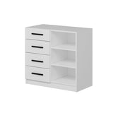 Ladekasten - Ladekast Kale Wit Melamine 90x85x47 cm - Dimehouse