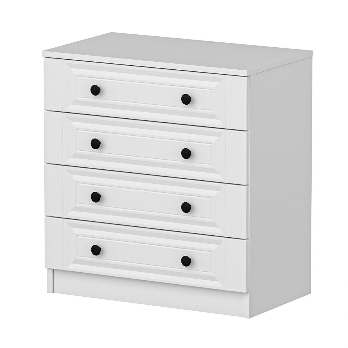 Ladekasten - Ladekast Kale Wit met Knoppen Melamine 72x77x42 cm - Dimehouse