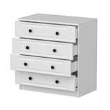Ladekasten - Ladekast Kale Wit met Knoppen Melamine 72x77x42 cm - Dimehouse