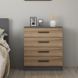 Ladekasten - Ladekast Kale Walnoot Melamine 70x42x79 cm - Dimehouse