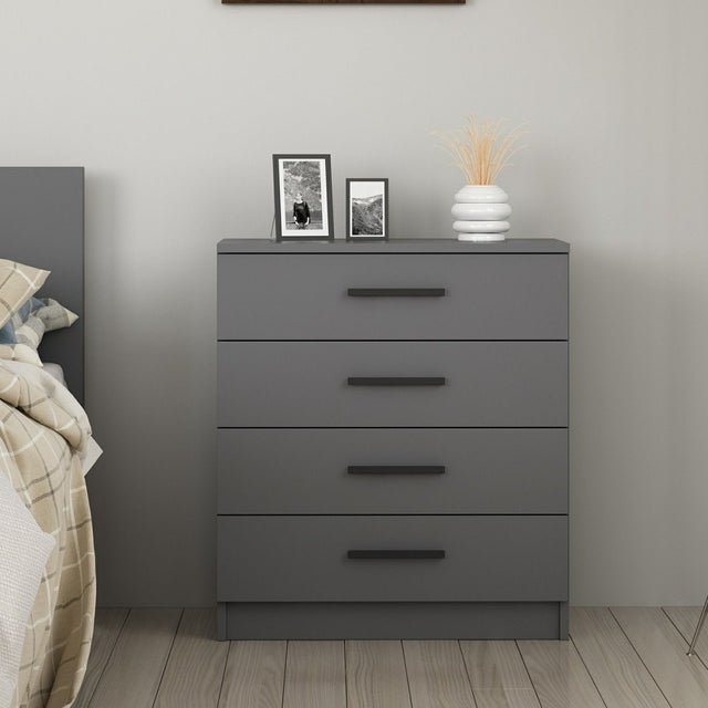Ladekasten - Ladekast Kale Wit Melamine 70x42x79 cm - Dimehouse