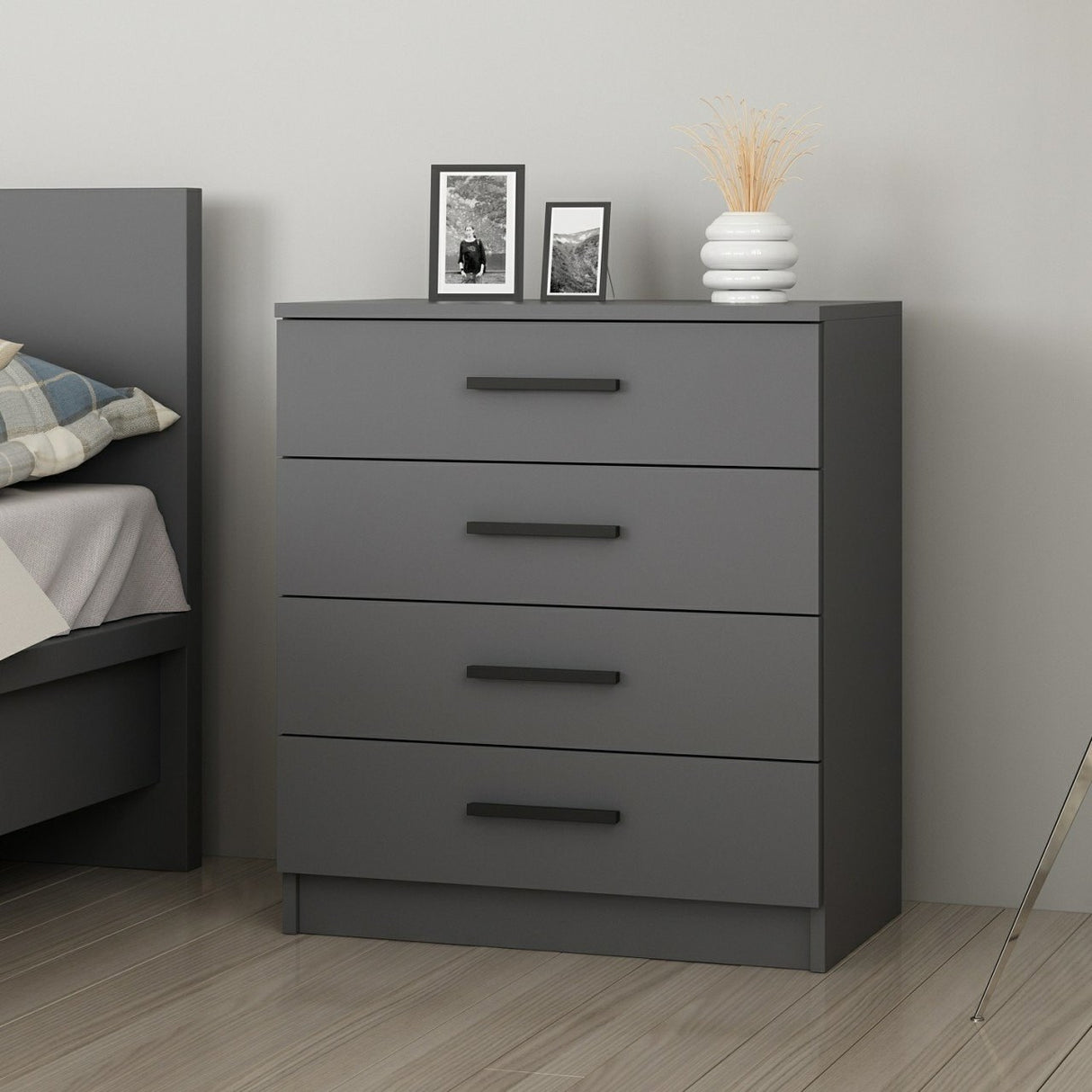 Ladekasten - Ladekast Kale Wit Melamine 70x42x79 cm - Dimehouse