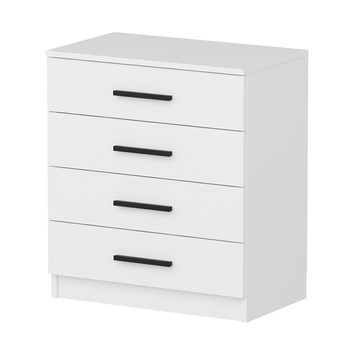 Cassettiera Melaminico Bare White 70x42x79 cm