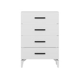 Ladekasten - Ladekast Kale Wit Melamine 72x106x47 cm - Dimehouse