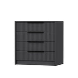 Ladekasten - Ladekast Kale Luxe Antraciet Melamine 70x77x45 cm - Dimehouse