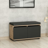 Scarpiera Drago Noce Nero Melaminico 80x42x35 cm
