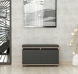 Scarpiera Drago Noce Nero Melaminico 80x42x35 cm