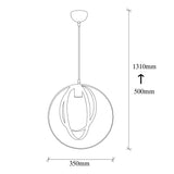 Hanglampen - Hanglamp 1 - lichts Zwart Metaal Thorn - Dimehouse