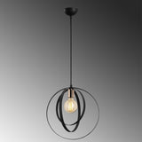 Hanglampen - Hanglamp 1 - lichts Zwart Metaal Thorn - Dimehouse