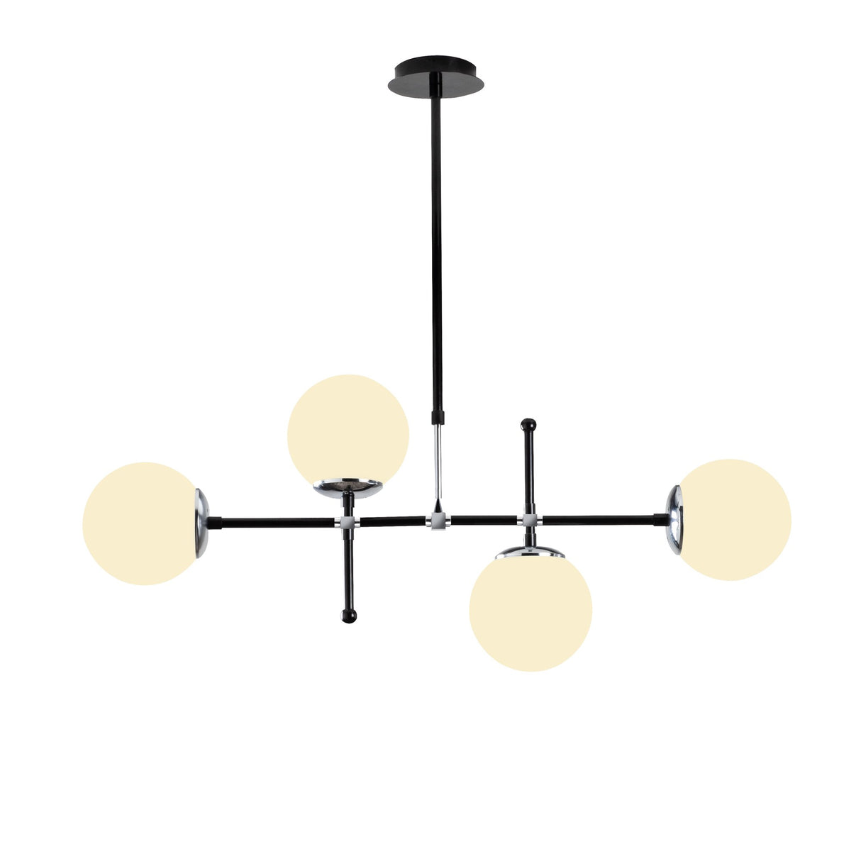 Hanglampen - Hanglamp Zwart Metaal Rosanna - Dimehouse