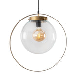 Hanglampen - Hanglamp Goud Glas Blazer - Dimehouse