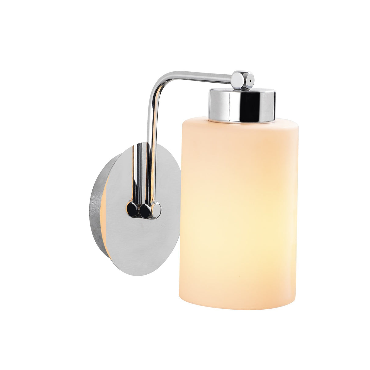 Lampada da parete in metallo bianco argento Oasis