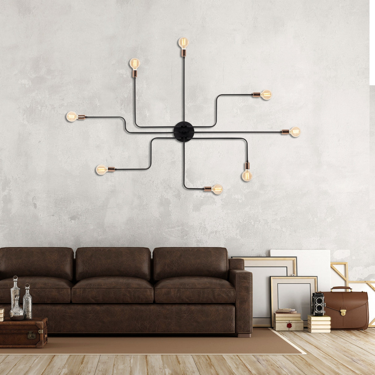 Wandlampen - Wandlamp Zwart Metaal Striker - Dimehouse