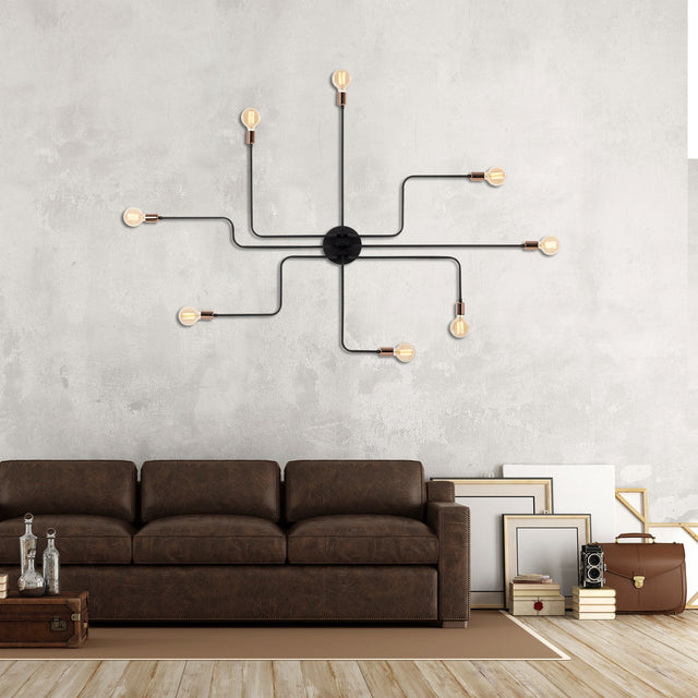 Wandlampen - Wandlamp Zwart Metaal Striker - Dimehouse