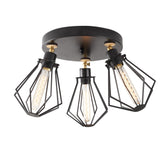 Hanglampen - Plafondlamp Rond Zwart Goud Metaal Palisade - Dimehouse