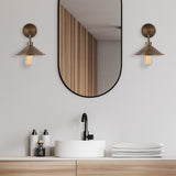 Lampada da parete Allure in metallo color bronzo