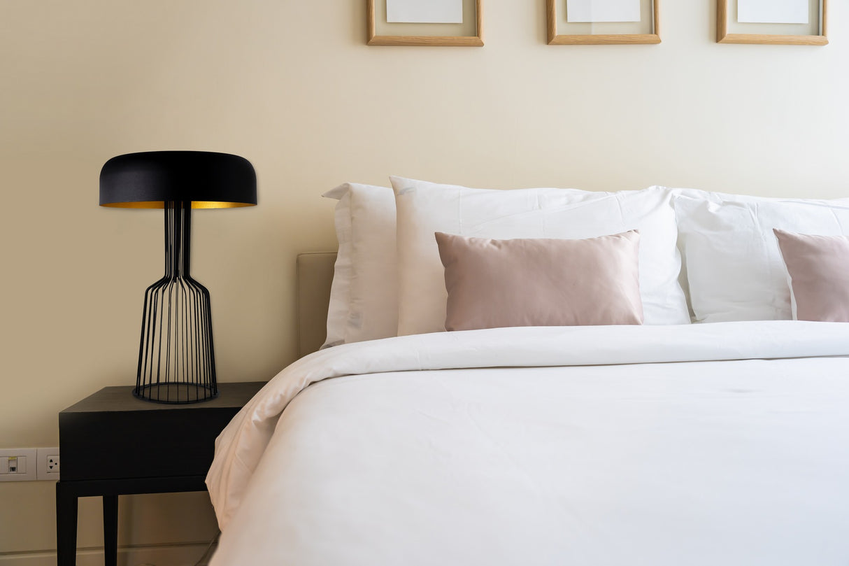 Tafellampen - Tafellamp Zwart Goud Metaal Quartz - Dimehouse