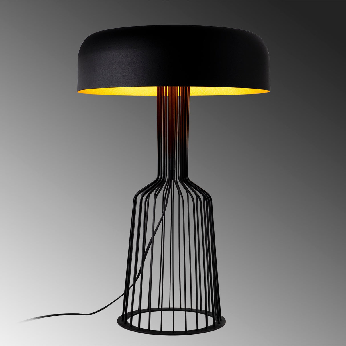 Tafellampen - Tafellamp Zwart Goud Metaal Quartz - Dimehouse