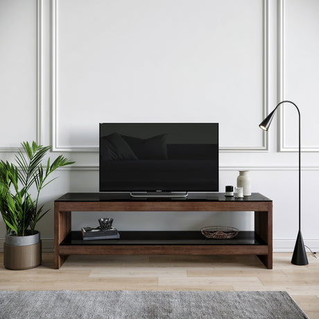 Mobile TV Selene Noce Legno di Pino 140x45x40 cm