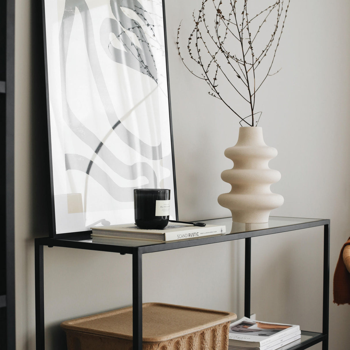 Kaptafels - Kaptafel Avignon Zwart Glas 100x85x30 cm - Dimehouse