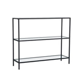 Kaptafels - Kaptafel Avignon Zwart Glas 100x85x30 cm - Dimehouse
