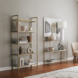 Kaptafels - Kaptafel Avignon Goud Glas 100x85x30 cm - Dimehouse