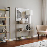 Kaptafels - Kaptafel Avignon Goud Glas 100x85x30 cm - Dimehouse