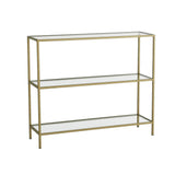 Kaptafels - Kaptafel Avignon Goud Glas 100x85x30 cm - Dimehouse