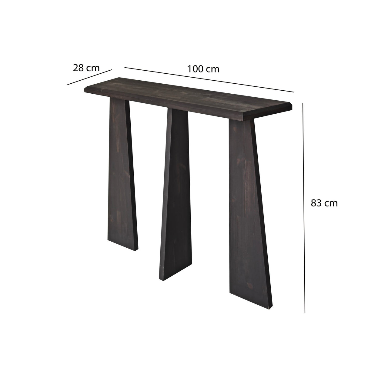 Kaptafels - Kaptafel Cleopatra Antraciet Hout - Dimehouse