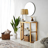 Kaptafels - Kaptafel Trapezoid Eik Hout - Dimehouse