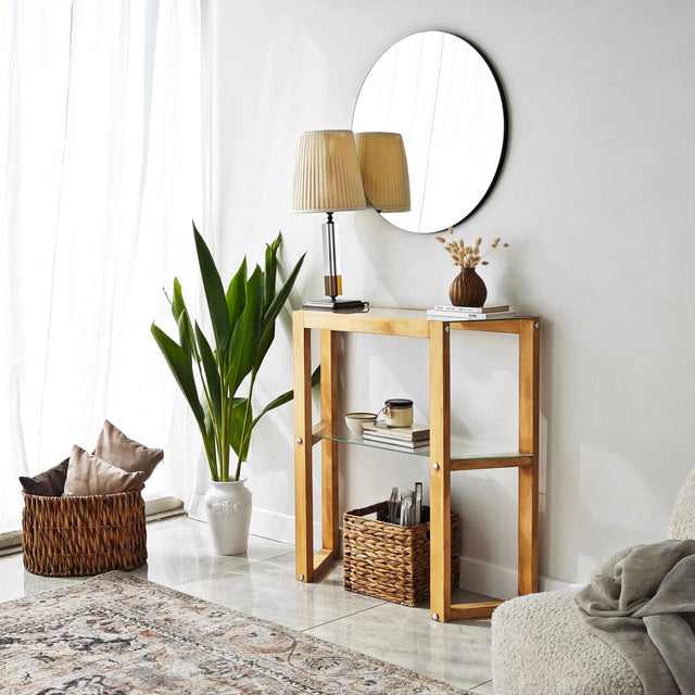 Kaptafels - Kaptafel Trapezoid Eik Hout - Dimehouse