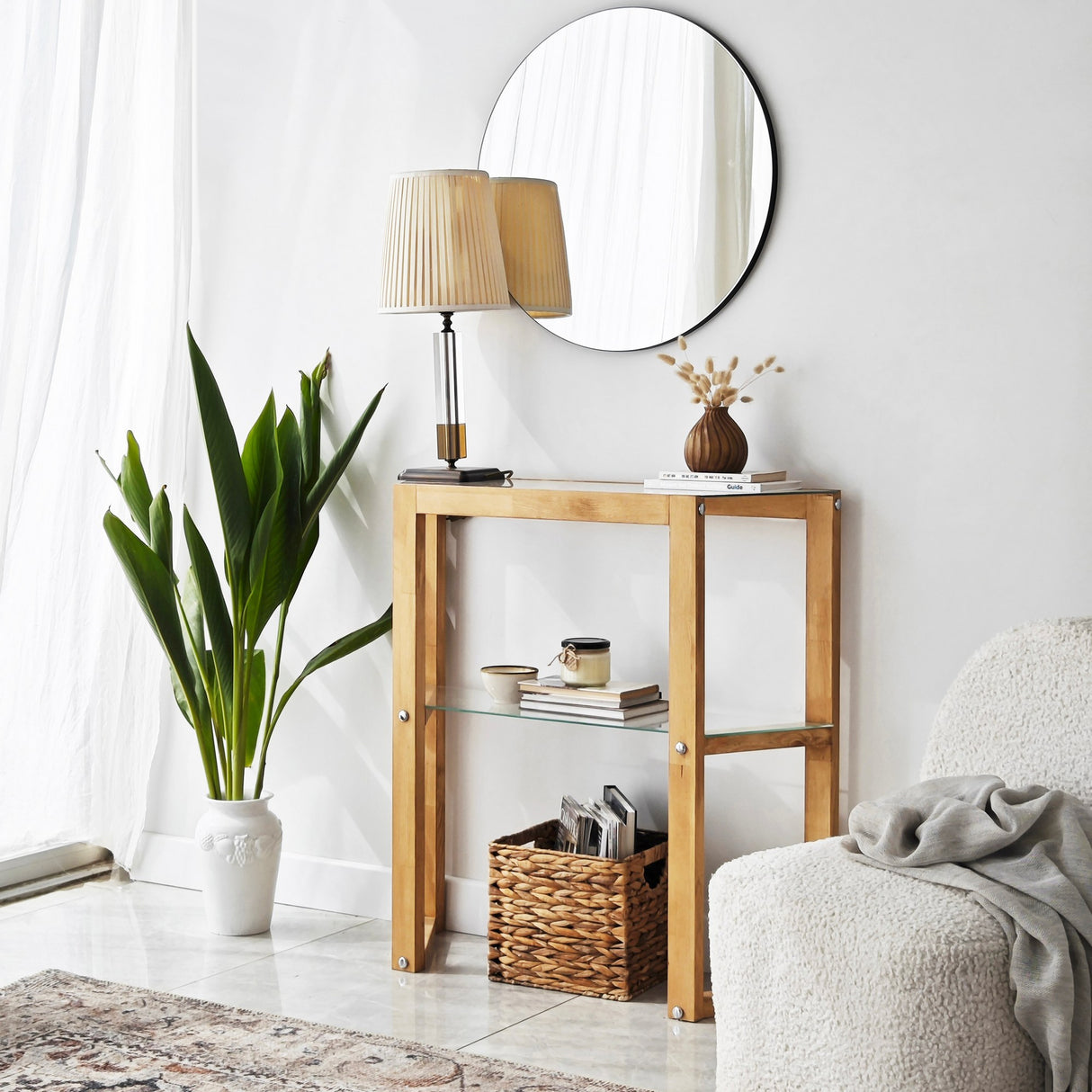 Kaptafels - Kaptafel Trapezoid Eik Hout - Dimehouse
