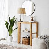 Kaptafels - Kaptafel Trapezoid Eik Hout - Dimehouse