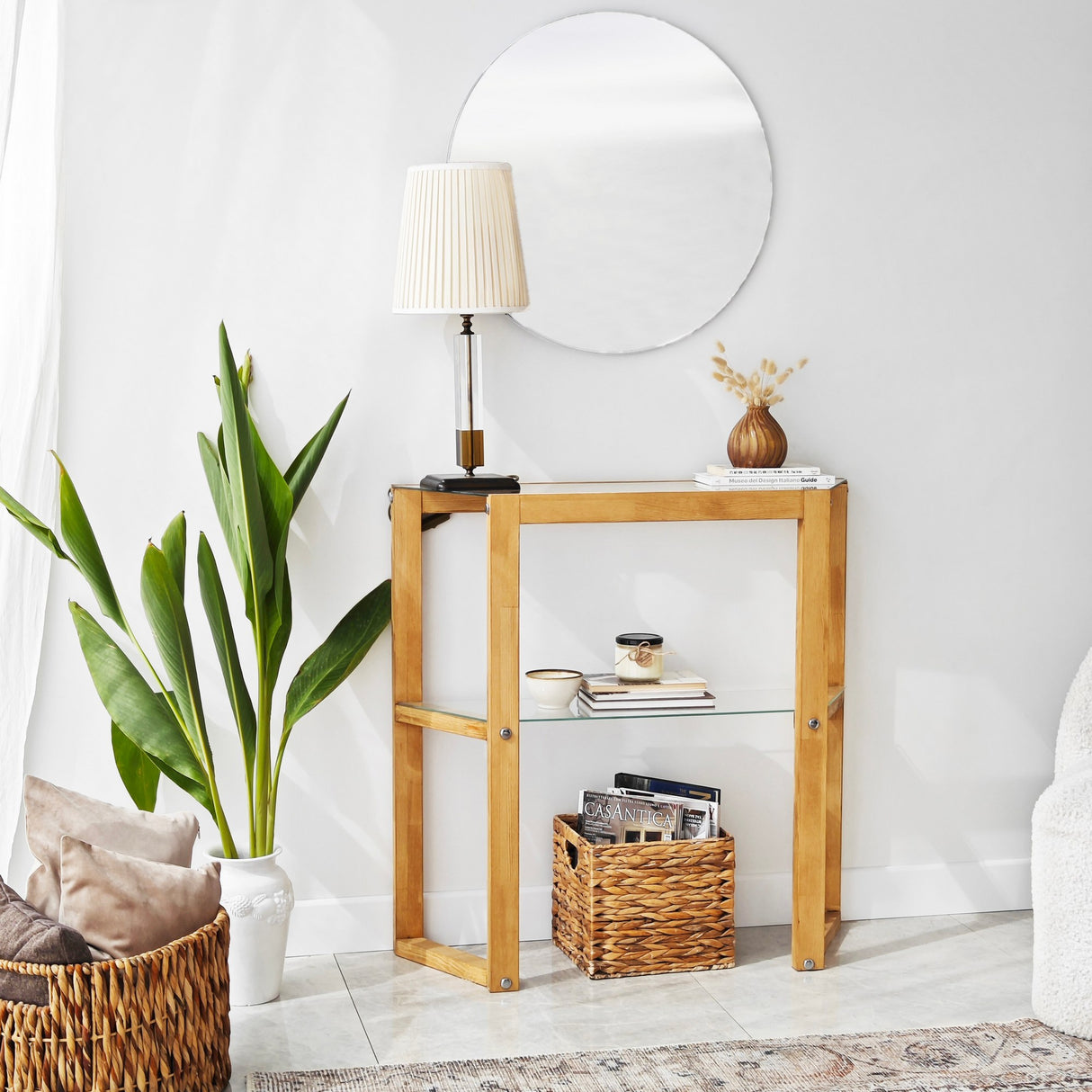 Kaptafels - Kaptafel Trapezoid Eik Hout - Dimehouse