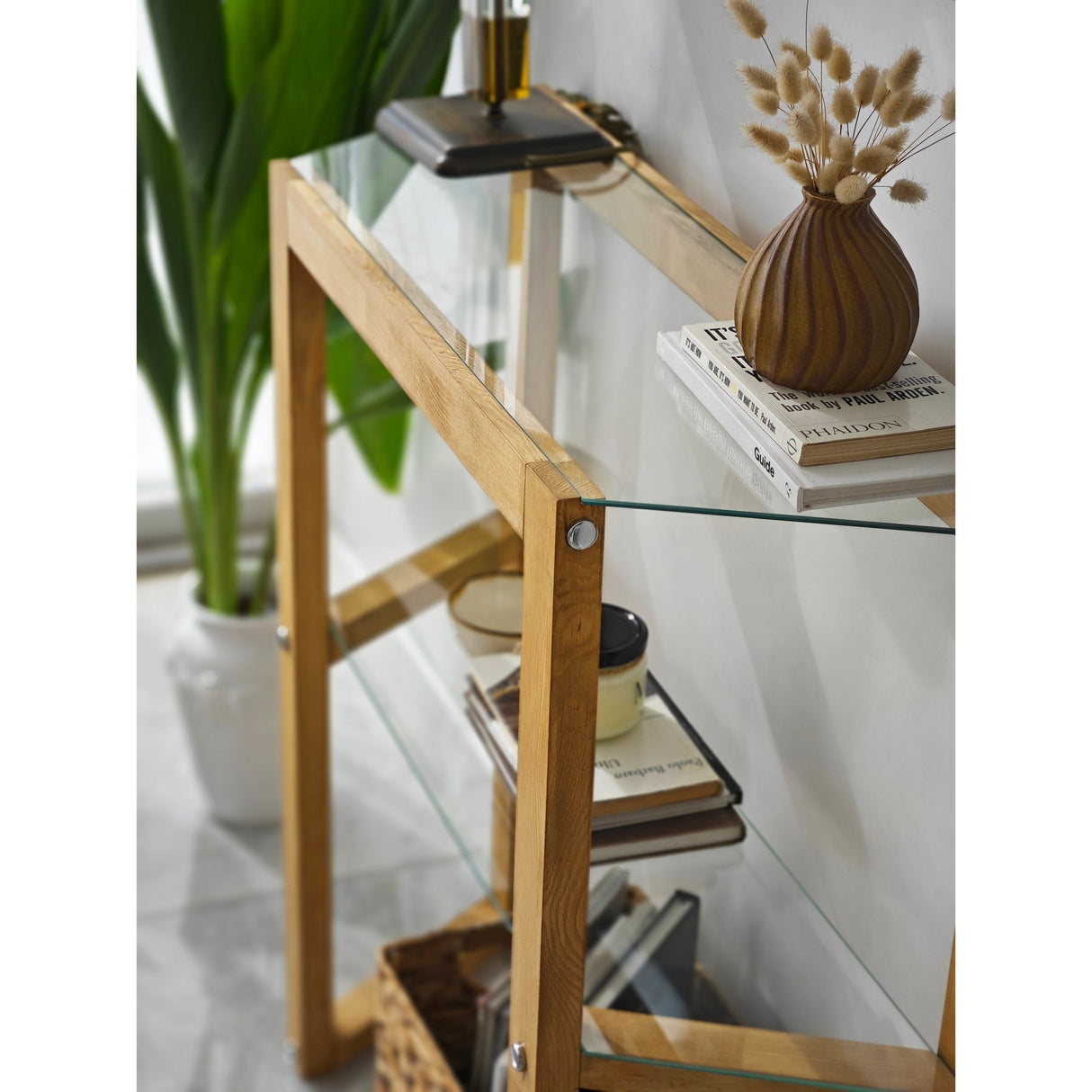 Kaptafels - Kaptafel Trapezoid Eik Hout - Dimehouse