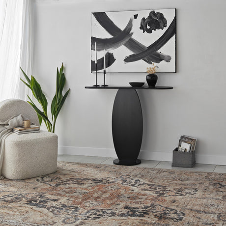 Toletta Ellittica Melaminico Antracite 100x81x30 cm