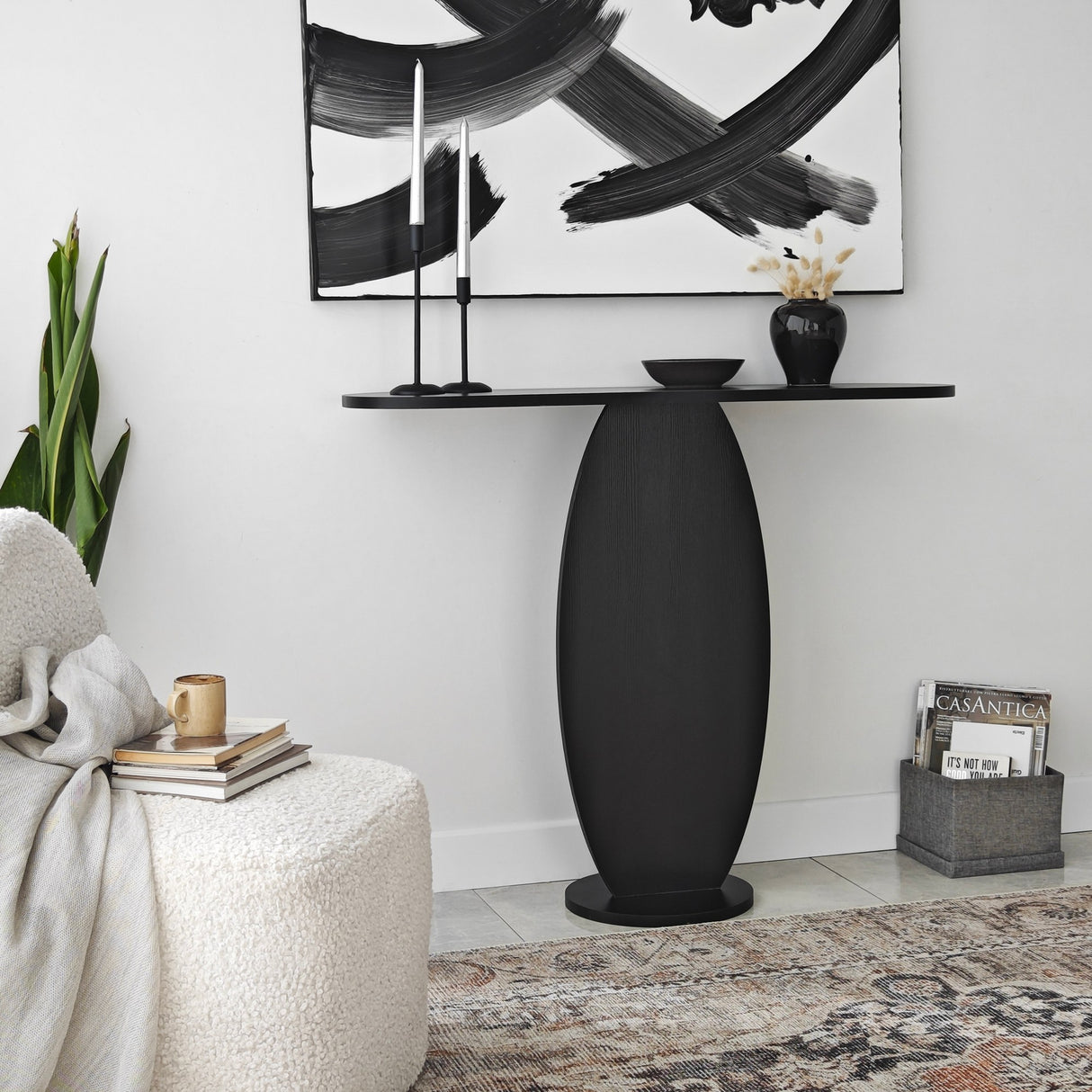 Kaptafels - Kaptafel Ellittica Antraciet Melamine 100x81x30 cm - Dimehouse